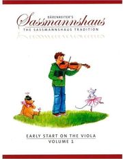 BARENREITER SASSMANNSHAUS - EARLY START ON THE VIOLA - VOLUME 1