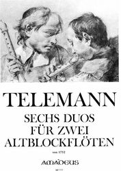 AMADEUS VERLAG TELEMANN GEORG PHILIPP - SIX DUOS FOR 2 TREBLE RECORDERS