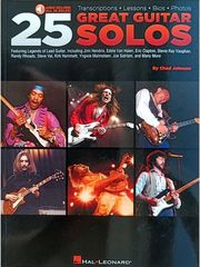 HAL LEONARD 25 GREAT GUITAR SOLOS GTAB (BK/CD)