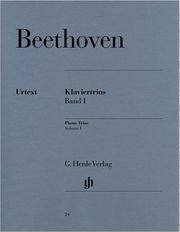 LUDWIG VAN BEETHOVEN - PIANO TRIOS VOL I