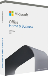 MICROSOFT OFFICE HOME AND BUSINESS 2021 ENGLISH EUROZONE MEDIALESS 1 PC/MAC