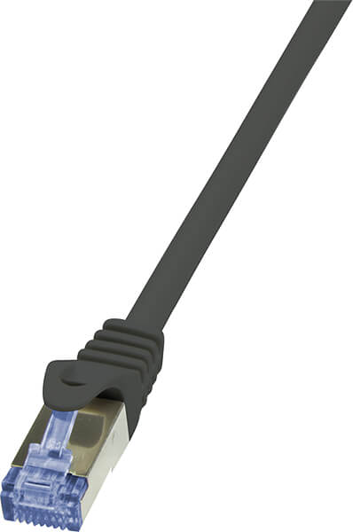 LOGILINK CQ3013S CAT.6A S/FTP PATCH CABLE PRIMELINE 0,25M BLACK