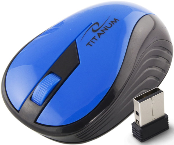 ESPERANZA TM114B TITANUM WIRELESS OPTICAL MOUSE 2.4GHZ 3D USB RAINBOW BLUE