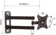 OSIO OSM-7832 TV WALL MOUNT BRACKET 10-24''