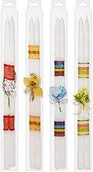 ΛΑΜΠΑΔΕΣ ΜΕ ΑΝΘΗ ΣΕΤ 2ΤΕΜ 40CM