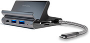 4SMARTS UNIVERSAL TABLET + SMARTPHONE STAND 7IN1 HUB PLUS DEX-MODE GREY