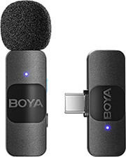 BOYA BOYA BY-V10 WIRELESS LAVALIER MICROPHONE FOR ANDROID MINI LAPEL USB-C CONNECTION