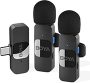 BOYA BOYA BY-V20 WIRELESS 2-PERSON LAVALIER MICROPHONE FOR ANDROID MINI LAPEL USB-C CONNECTION