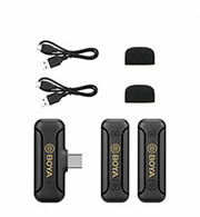 BOYA BOYA BY-WM3T2-U2 2,4GHZ MOBILE WIRELESS MIC FOR ANDROID USB-C (2 TRANSMITTERS, TWO PERSON VLOG)