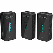 BOYA BOYA BY-XM6-S2 2.4 GHZ WIRELESS MIC SYSTEM 3.5MM FOR CAMERA, PHONE, LAPTOP 2 TRANSMITTERS- 2 PERSON