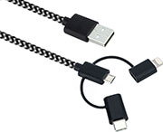 SANDBERG 3IN1 LIGHTNING MICRO USB USB-C 1M (441-01)