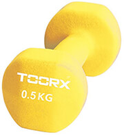 ΒΑΡΑΚΙ ΧΕΡΙΟΥ TOORX NEOPRENE 0.5KG ΚΙΤΡΙΝΟ