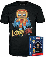 FUNKO FUNKO BOXED TEE: MARVEL - GINGERBREAD IRON MAN (L)