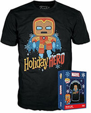 FUNKO BOXED TEE: MARVEL - GINGERBREAD IRON MAN (S)