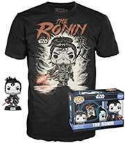 FUNKO FUNKO FUNKO POP! TEE (ADULT): STAR WARS - THE RONIN VINYL FIGURE AND T-SHIRT (S)