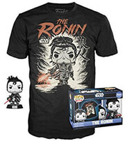 FUNKO F.P!TEE (ADULT):DISNEY STAR WARS VISIONS-THE RONIN (SP.ED) BOBBLE-HEAD VINYL FIGURE AND T-SHIRT (M)