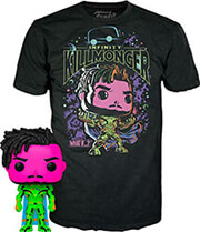 FUNKO F.P!TEE(ADULT):MARVEL WHAT IF...?INFINITY KILLMONGER(BLACKLIGHT)SP.ED. BOBBLE-HEAD VIN.FIG T-SHIRTXL