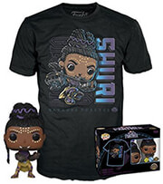 FUNKO F.P!TEES(ADULT): MARVEL BLACK PANTHER -SHURI(GLOWS IN THE DARK) BOBBLE-HEAD VINYL FIGURE T-SHIRT(M)