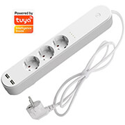 DENVER DENVER SHP-310U SMART HOME 3IN1 POWER STRIP WITH 2 X USB