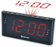 DENVER DENVER CPR-710 PROJECTION CLOCKRADIO WITH DUAL ALARM