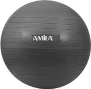 AMILA ΜΠΑΛΑ ΓΥΜΝΑΣΤΙΚΗΣ AMILA PILATES BALL 19CM ΜΑΥΡΗ BULK