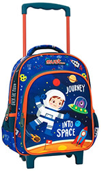 ΣΧΟΛΙΚΗ ΤΣΑΝΤΑ ΤΡΟΛΕΫ ΝΗΠΙΟΥ MUST JOURNEY INTO SPACE 2 ΘΗΚΕΣ