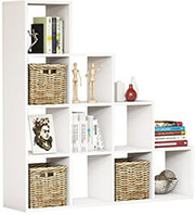 ΒΙΒΛΙΟΘΗΚΗ ΜΕΛΑΜΙΝΗΣ SCALE ΛΕΥΚΟ HM9238.11 120X30X123.6Υ ΕΚ.