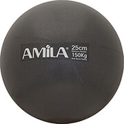 ΜΠΑΛΑ ΓΥΜΝΑΣΤΙΚΗΣ AMILA PILATES BALL 25CM ΜΑΥΡΗ 95816
