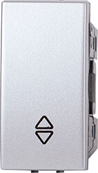 EUROLAMP 152-20204 ΔΙΑΚΟΠΤΗΣ 1 MODULES A/R ΝΙΚΕΛ ΜΑΤ