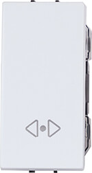 EUROLAMP 152-20007 ΔΙΑΚΟΠΤΗΣ 1 MODULES ΜΕΣΑΙΟΣ A/R ΛΕΥΚΟΣ