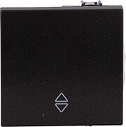 EUROLAMP 152-20106 ΔΙΑΚΟΠΤΗΣ 2 MODULES A/R ΜΑΥΡΟ