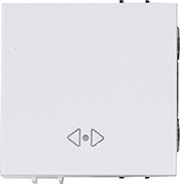 EUROLAMP 152-20008 ΔΙΑΚΟΠΤΗΣ 2 MODULES ΜΕΣΑΙΟΣ A/R ΛΕΥΚΟΣ