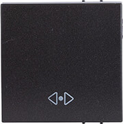 EUROLAMP 152-20108 ΔΙΑΚΟΠΤΗΣ 2 MODULES ΜΕΣΑΙΟΣ A/R ΜΑΥΡΟ