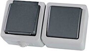 EUROLAMP EUROLAMP 147-16215 ΔΙΑΚΟΠΤΗΣ Α/R KAI ΠΡΙΖΑ ΣΟΥΚΟ ΓΚΡΙ IP54