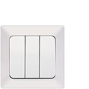 EUROLAMP EUROLAMP 152-12003 ΔΙΑΚΟΠΤΗΣ ΤΡΙΠΛΟΣ ΛΕΥΚΟΣ