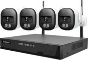 SRICAM SRIHOME NVS001 8-CHANNELS NVR + 4 BULLET IPC056 5MP WIRELESS WATERPROOF CAMERAS