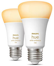 PHILIPS PHILIPS HUE LED LAMP E27 2-PACK SET 8W 800LM WHITE AMBIANCE