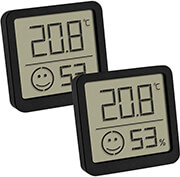 TFA 30.5053.01.02 2ER SET BLACK DIGITAL THERMO HYGROMETER