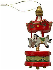 XMASFEST ΚΑΡΟΥΖΕΛ ΣΤΟΛΙΔΙΑ ΞΥΛΙΝΑ ΚΡΕΜΑΣΤΑ 6ΤΕΜ 21X9CM