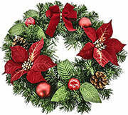 XMASFEST ΣΤΕΦΑΝΙ ΑΛΕΞΑΝΔΡΙΝΑ 40CM Φ=40CM