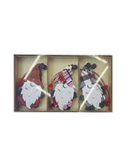 XMASFEST ΣΤΟΛΙΔΙΑ ΞΥΛΙΝΟΙ ΑΓΙΟΙ 6ΤΕΜ ΣΕ DISPLAY ΚΟΥΤΙ=18X10CM, ΣΤΟΛΙΔΙ= ~8.5X5CM