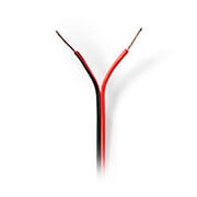 NEDIS SPEAKER CABLE 2 X 0.50MM 100M BLACK/RED