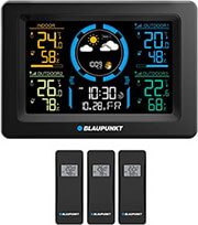 BLAUPUNKT WS40BK ΜΕΤΕΩΡΟΛΟΓΙΚΟΣ ΣΤΑΘΜΟΣ 5.1'' ΜΕ 3 ΕΞΩΤΕΡΙΚΟΥΣ ΑΙΣΘΗΤΗΡΕΣ ΜΑΥΡΟ