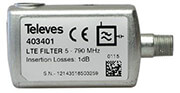 TELEVES 403401 FILTER WITH F CONNECTOR LTE 4G 5-790MHZ (CH 21-60) φωτογραφία