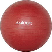 ΜΠΑΛΑ ΓΥΜΝΑΣΤΙΚΗΣ AMILA GYMBALL 55CM ΚΟΚΚΙΝΗ BULK 48440