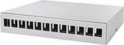 LOGILINK LOGILINK NP0094 CONSOLIDATION 12-PORT DESK/WALL/RAIL MOUNT GREY