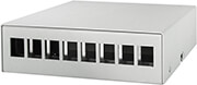 LOGILINK LOGILINK NP0093 CONSOLIDATION 8-PORT DESK/WALL/RAIL MOUNT GREY