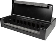 LOGILINK LOGILINK NP0091 CONSOLIDATION POINT BOX FOR 8-12 KEYSTONE MODULE, METAL, BLACK