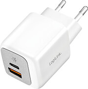 LOGILINK LOGILINK PA0320SB 20PCS DUAL USB CHARGER 1X USB-C 1X USB-A 20W WHITE