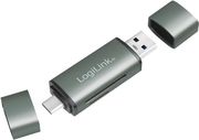 LOGILINK LOGILINK CR0043 USB 3.2 GEN1 CARD READER FOR SD AND MICROSD CARD ALUMINIUM CASE